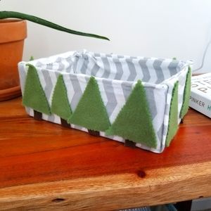 Handmade Toiletrie Bin- Forest or Adventure Theme